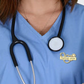 Personalized Customized Name Brooches For Women Gold Color Stainless Steel Letter Stethoscope Pin Badges Broochs Wedding Jewelry